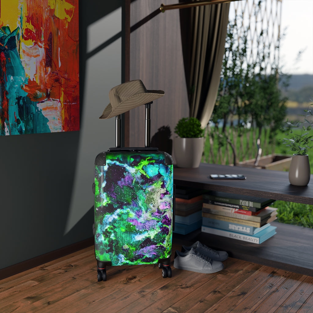Green Galaxy Suitcases *3 sizes*