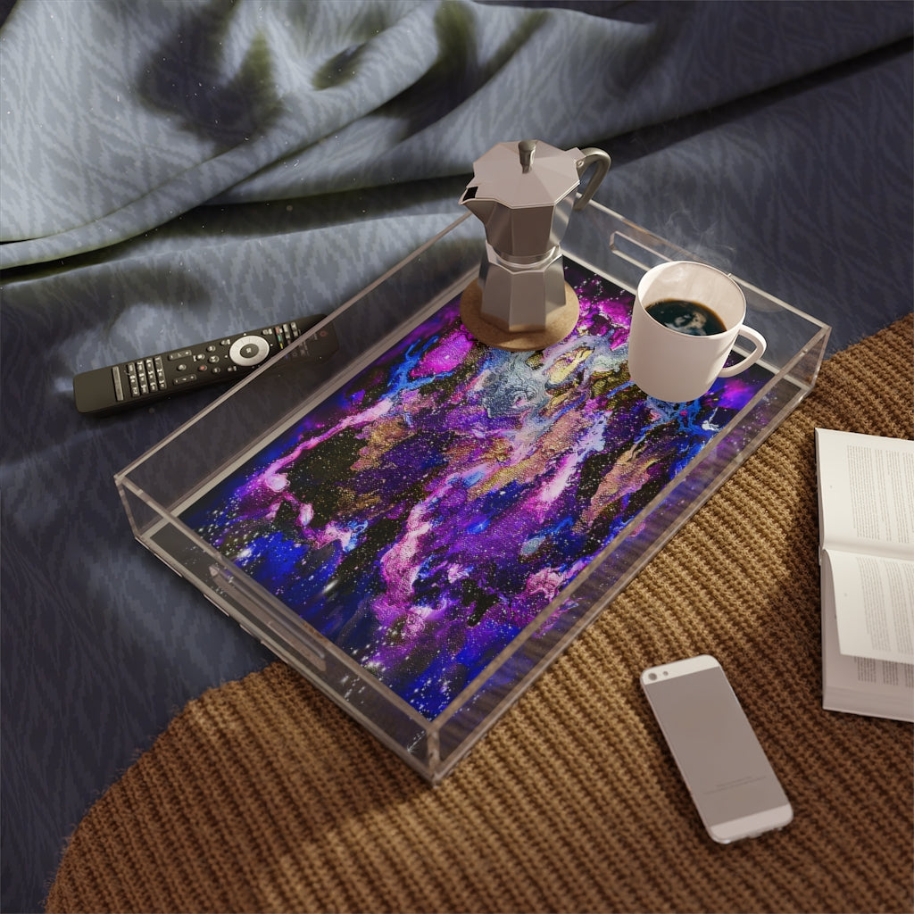Galaxy Acrylic Serving Tray