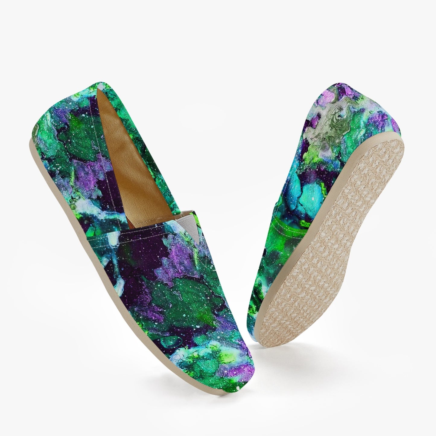 Galaxy - Green/Turquoise Slip On Timmy’s Shoes