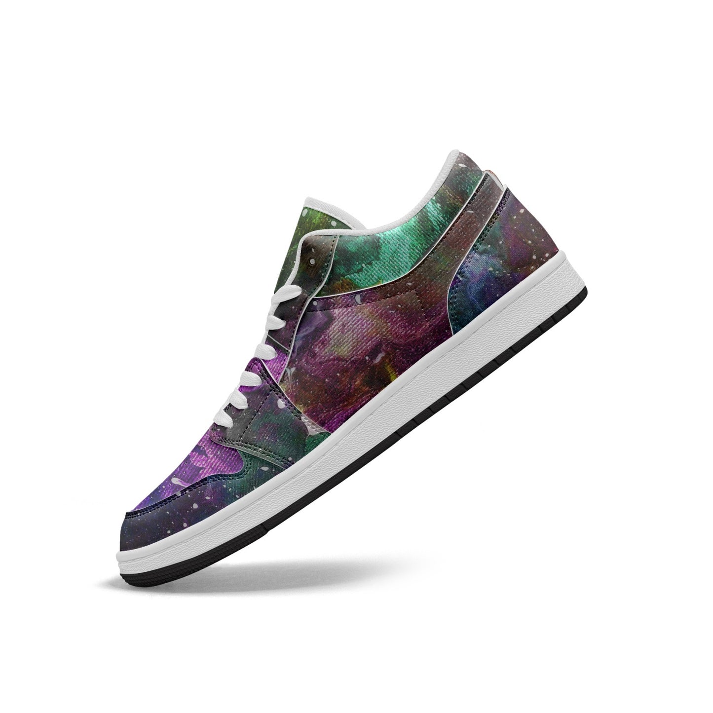 Galactic Clouds Low-Top AJ1 Leather Sneakers
