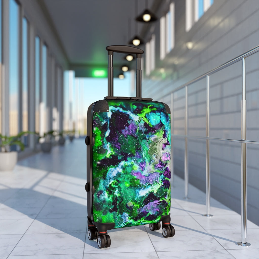 Green Galaxy Suitcases *3 sizes*