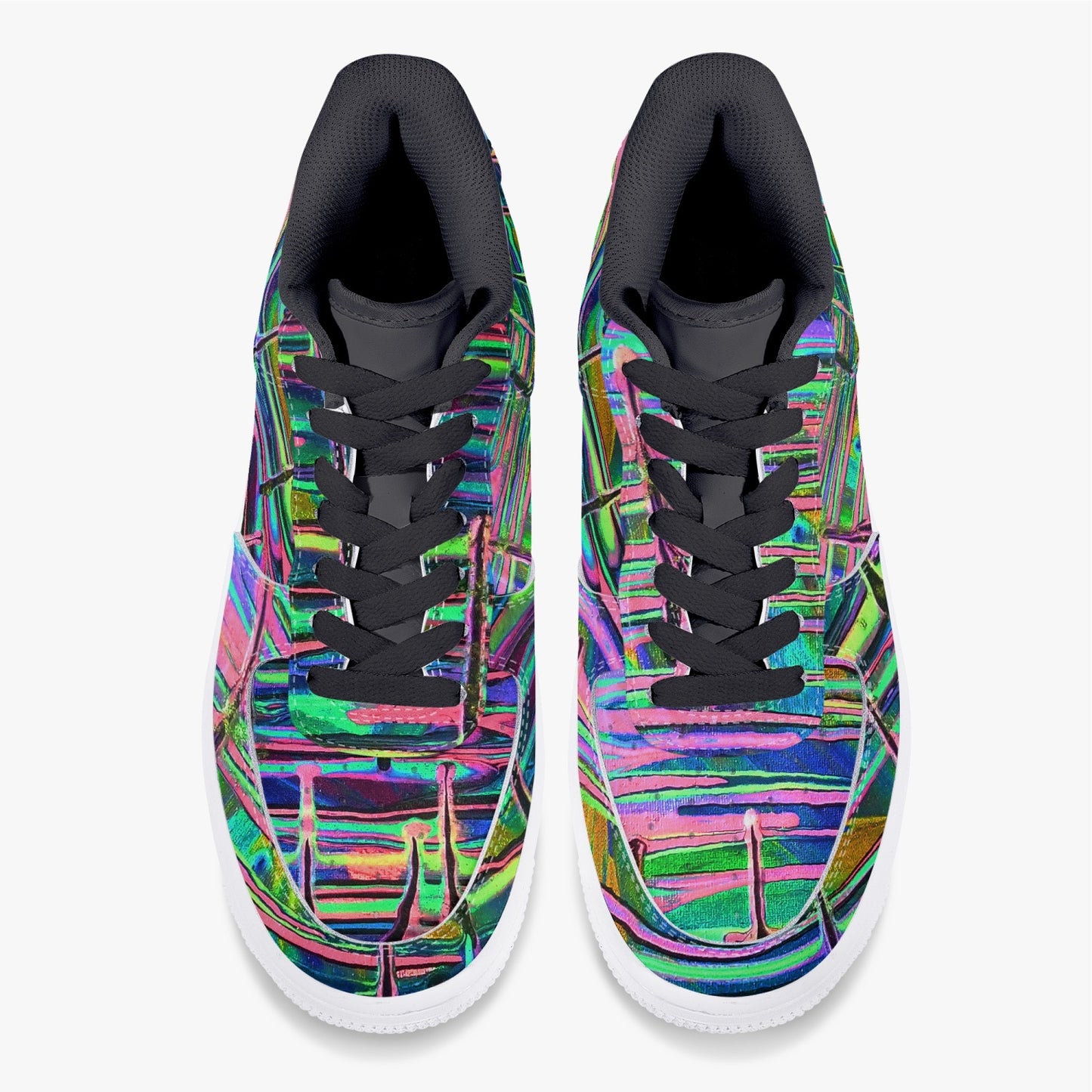Drip Low-Top Leather Sports Sneakers