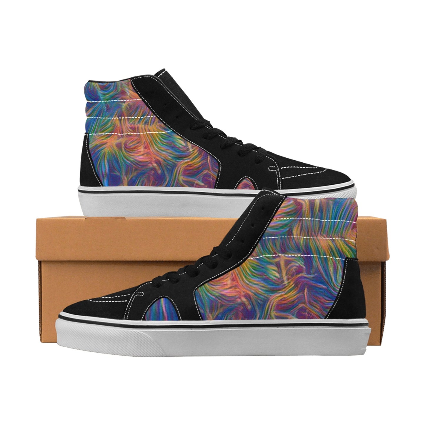 Colorful Whispers Women's High Top Sneakers