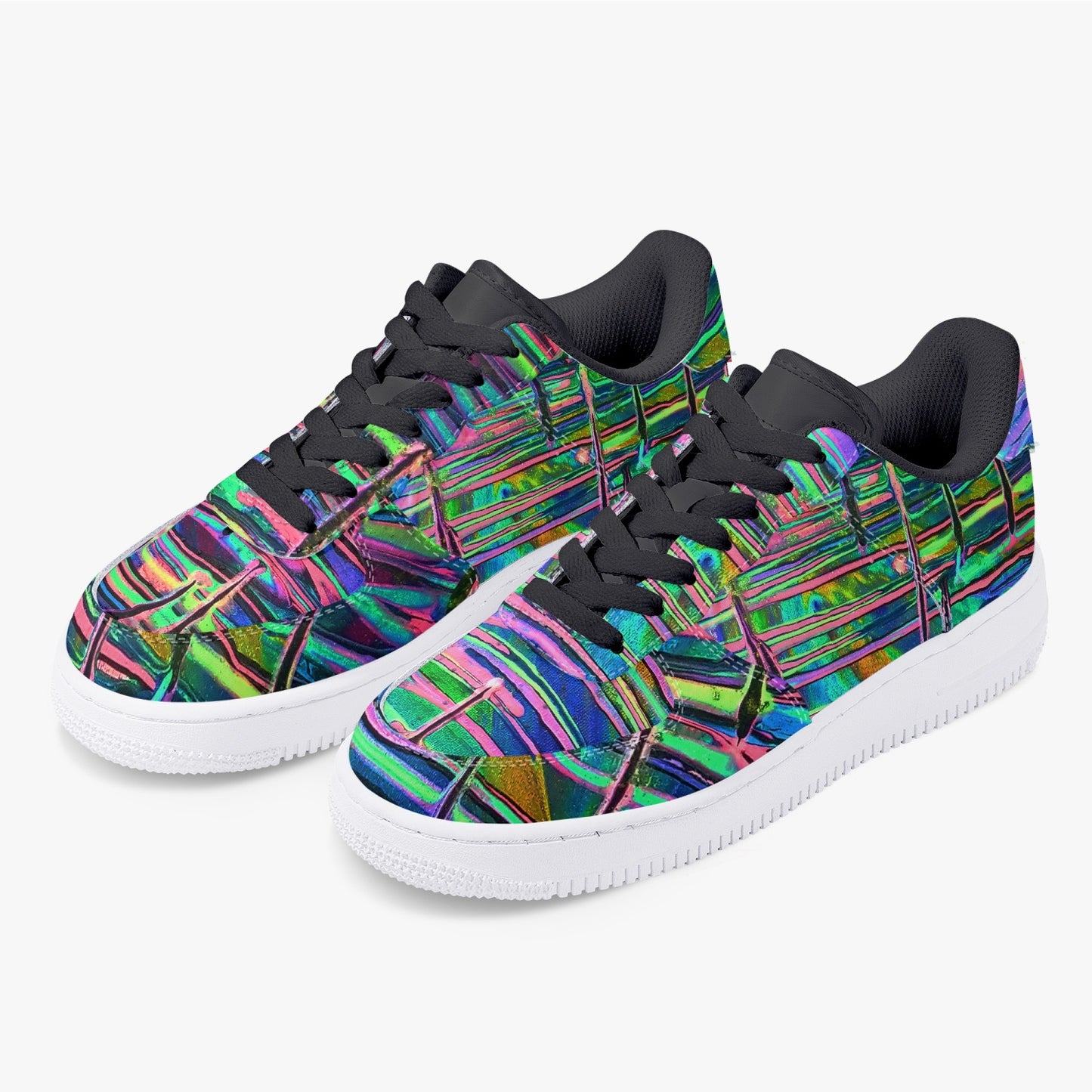 Drip Low-Top Leather Sports Sneakers