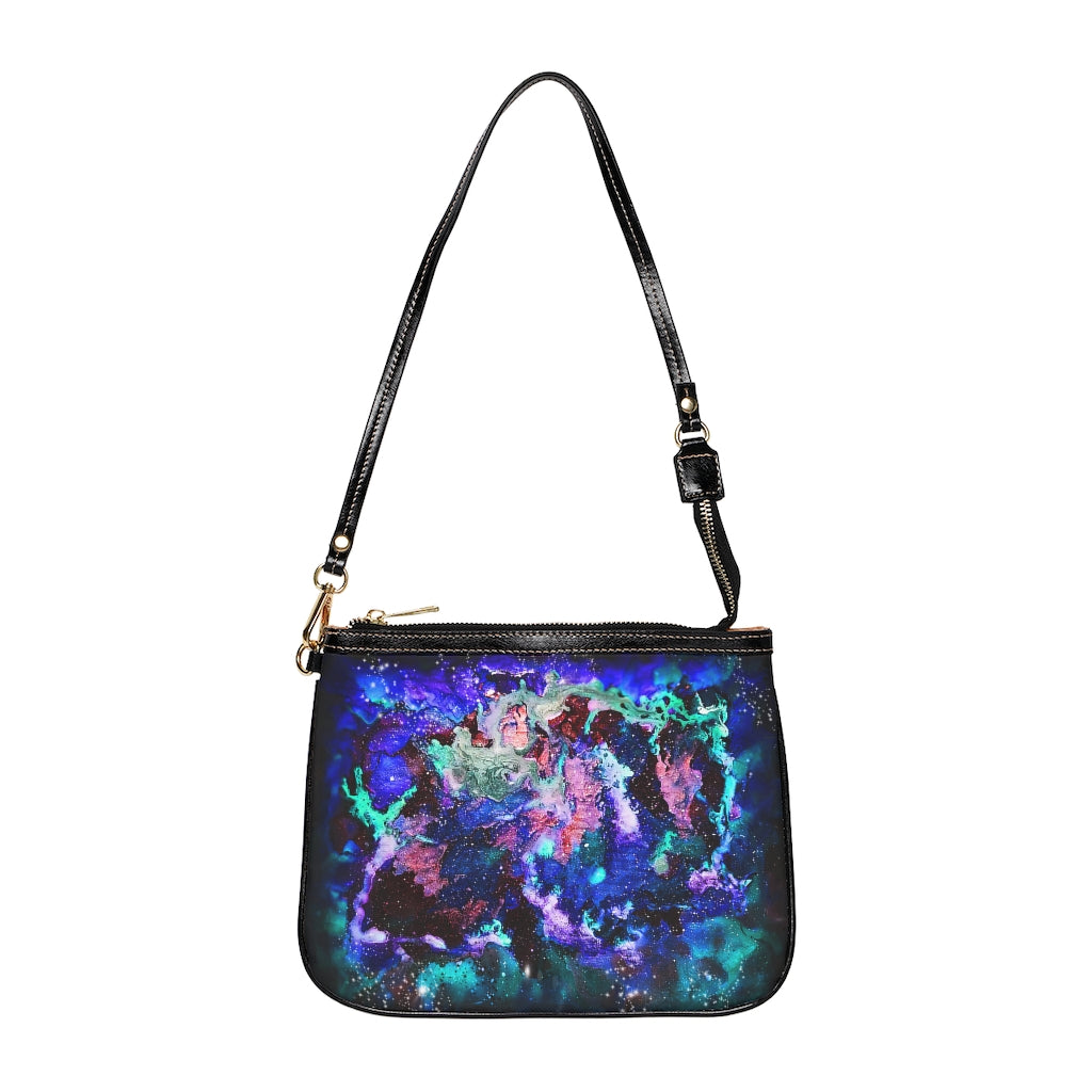 Teal Galaxy Small Shoulder Bag