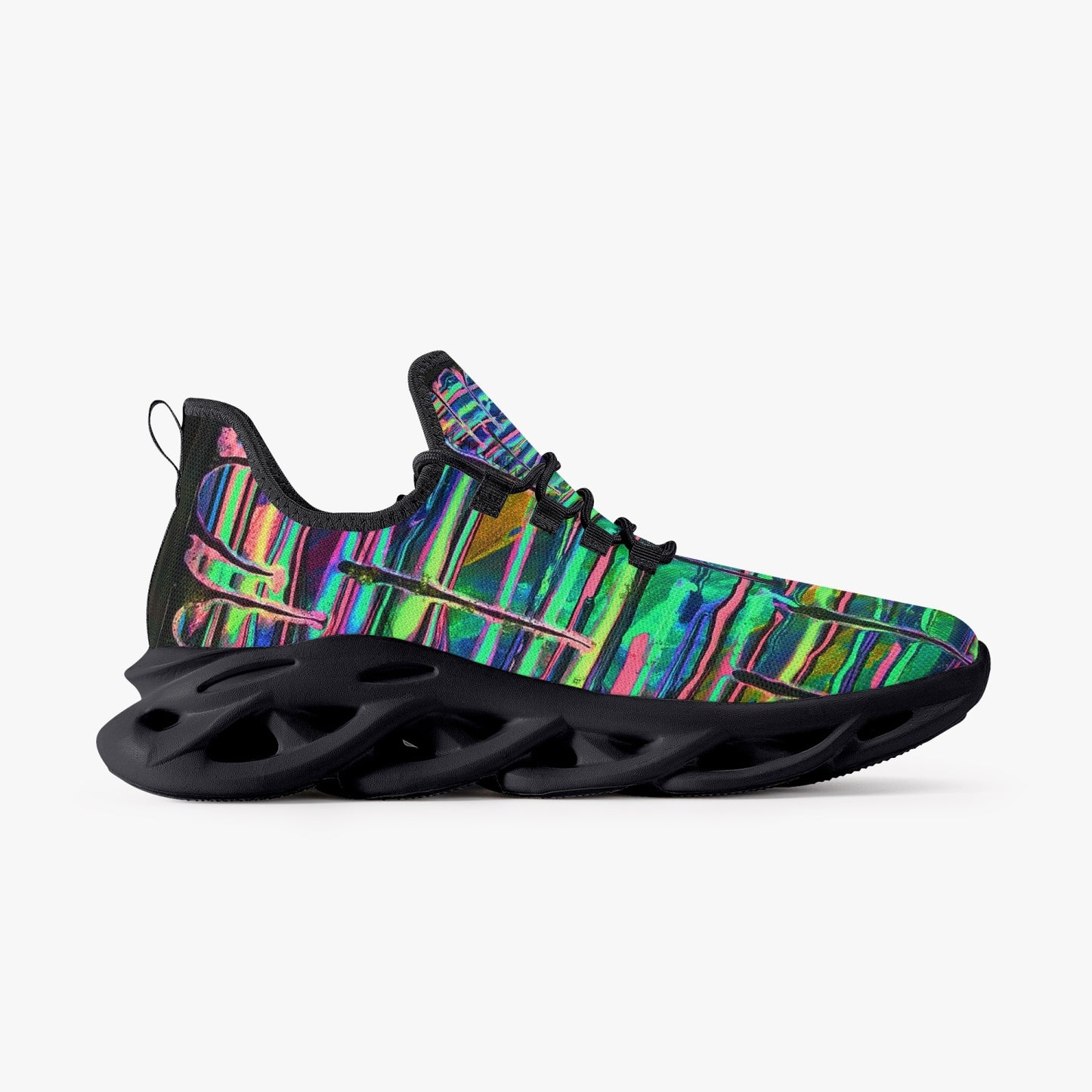 Drip Bounce Mesh Knit Sneakers - Black