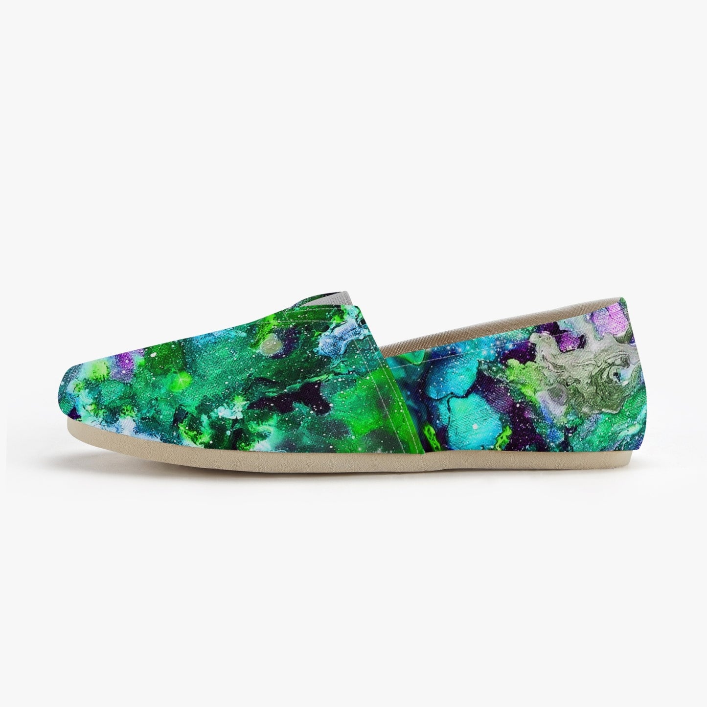 Galaxy - Green/Turquoise Slip On Timmy’s Shoes