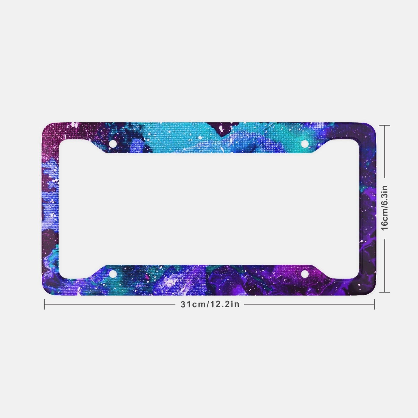 Galactic Love Aluminum License Plate Cover