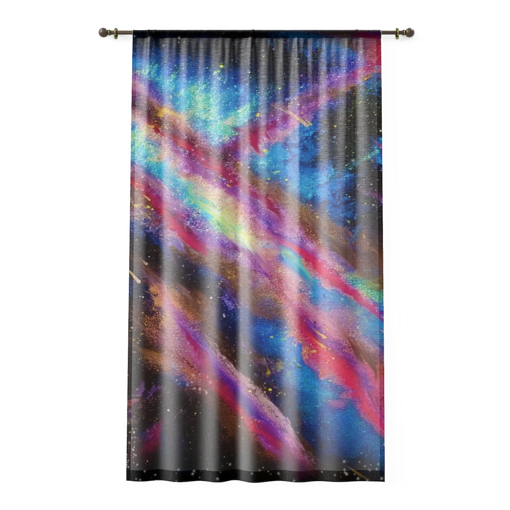 Explosive Nebula Window Curtain