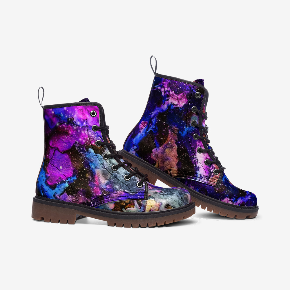 Galaxy: Purple Leather Lightweight boots MT