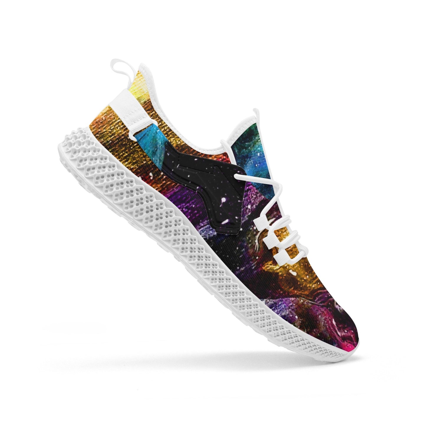 Galactic Clouds Net Style Mesh Knit Sneakers