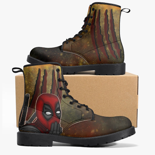 Deadpool/Wolverine Trendy Leather Boots