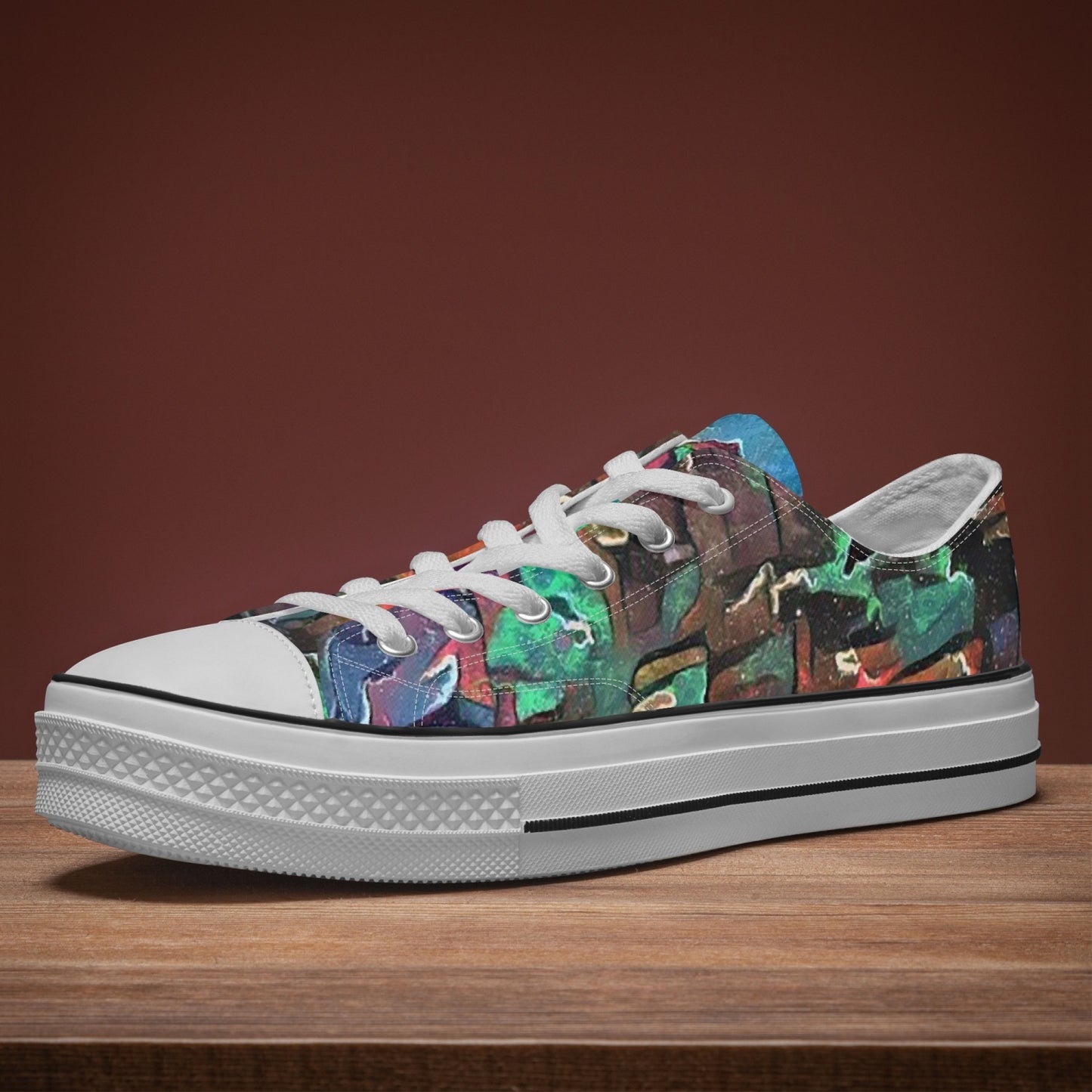 Space Storm Low Canvas Shoes-White sole