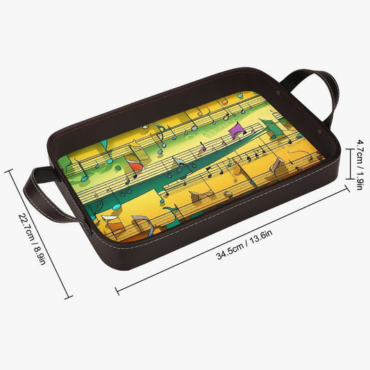 Musical Dance Leather Tray