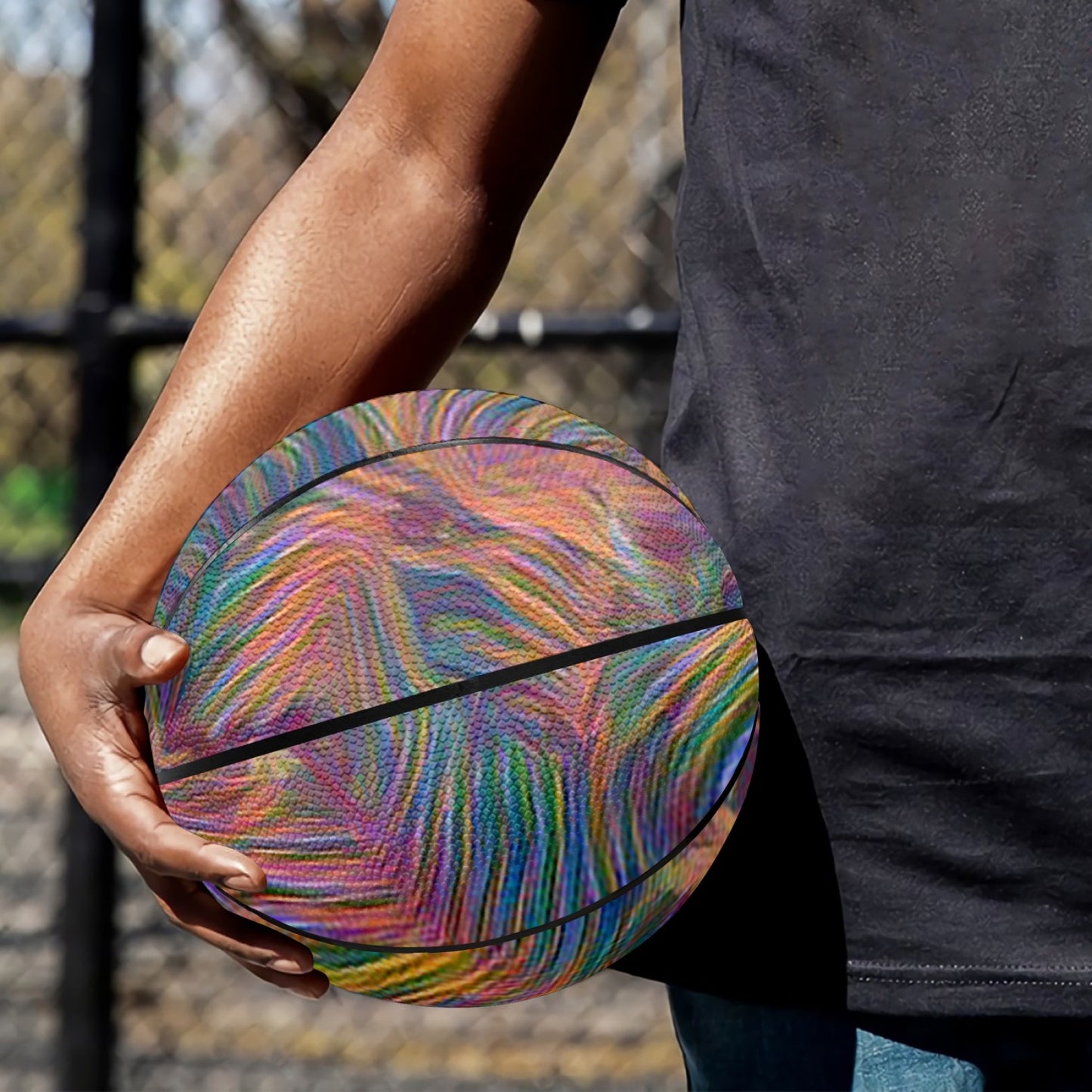 Colorful Whispers Basketball - Eight - Panel Printed