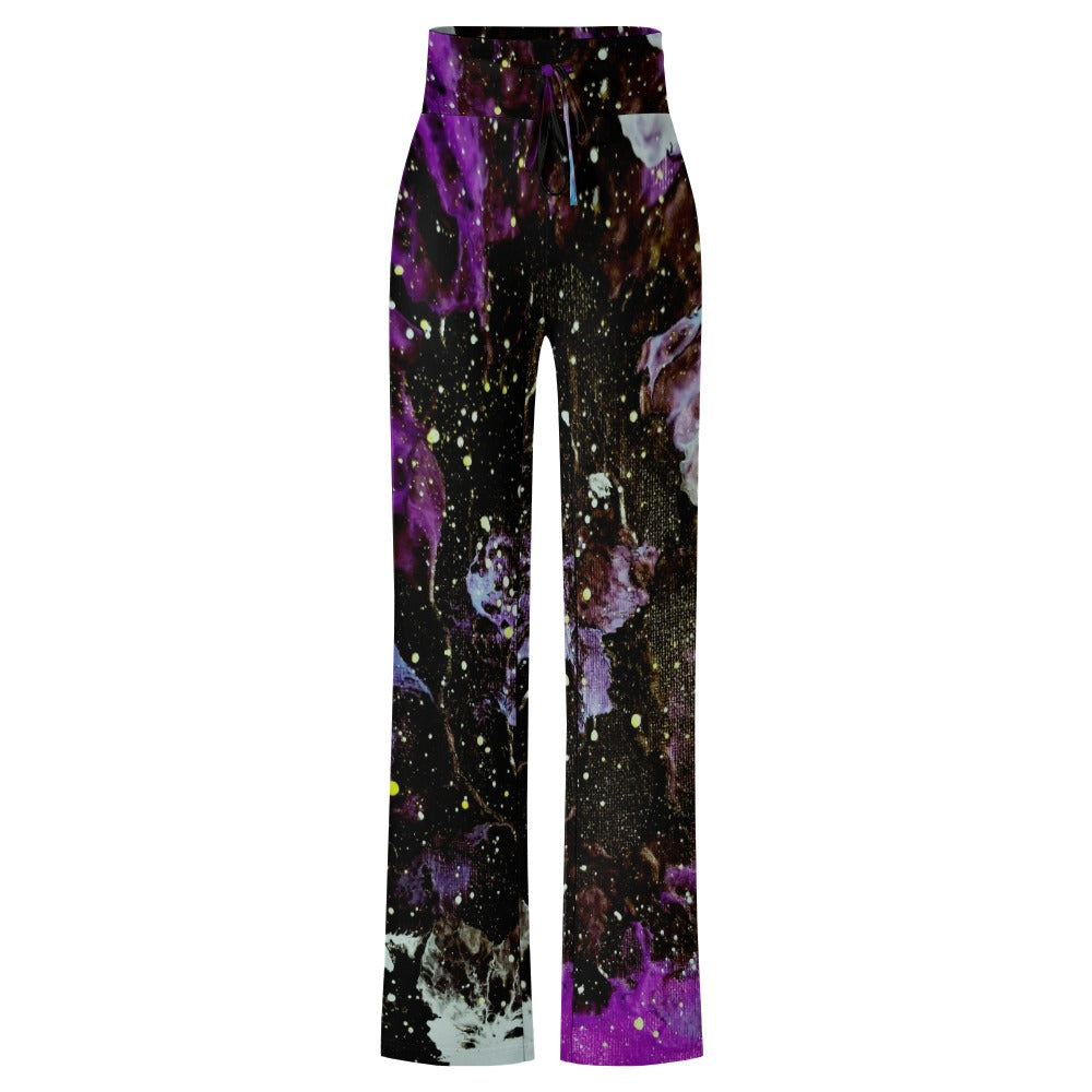 Galactic Storm Straight Lace-Up Yoga Pants