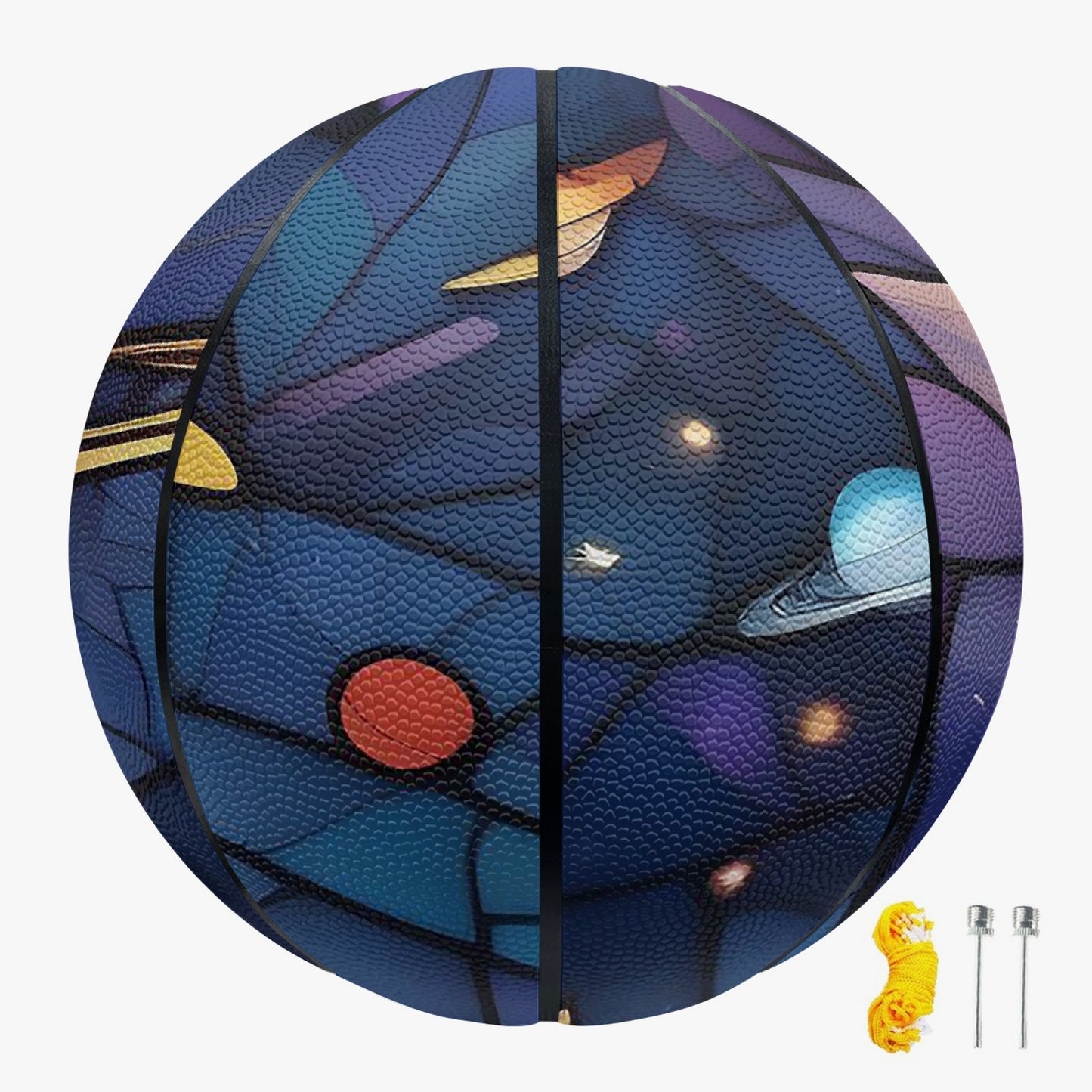 Stained Solar System Basketball - Eight Panel Printed