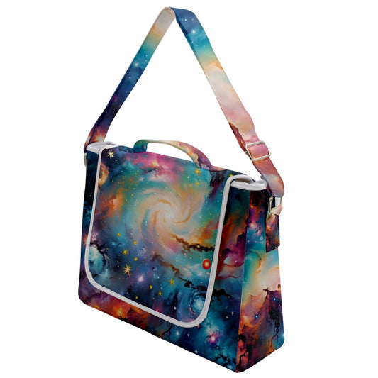 Colorful Space Box Up Messenger Bag