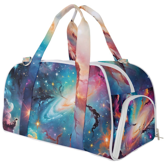 Colorful Space Burner Gym Duffel Bag