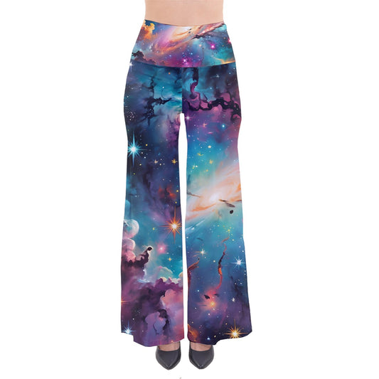 Colorful Galaxies So Vintage Palazzo Pants