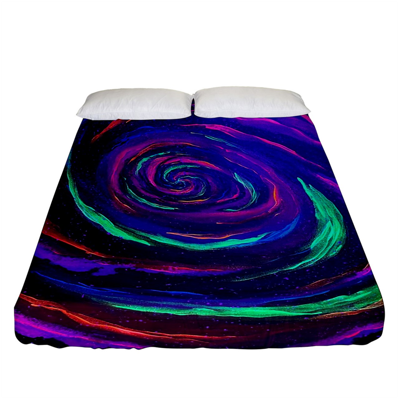 Galactic Rabbit Hole Fitted Sheet (Queen Size)