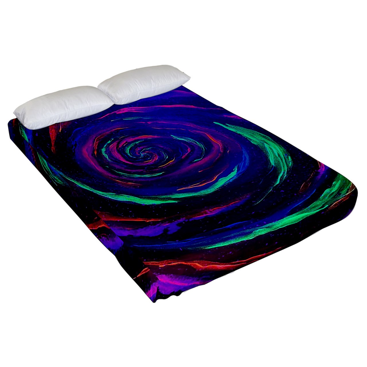 Galactic Rabbit Hole Fitted Sheet (Queen Size)