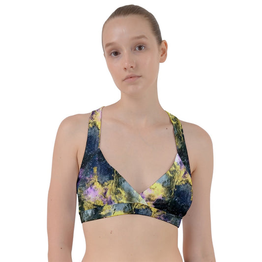 Golden Galaxy Sweetheart Sports Bra