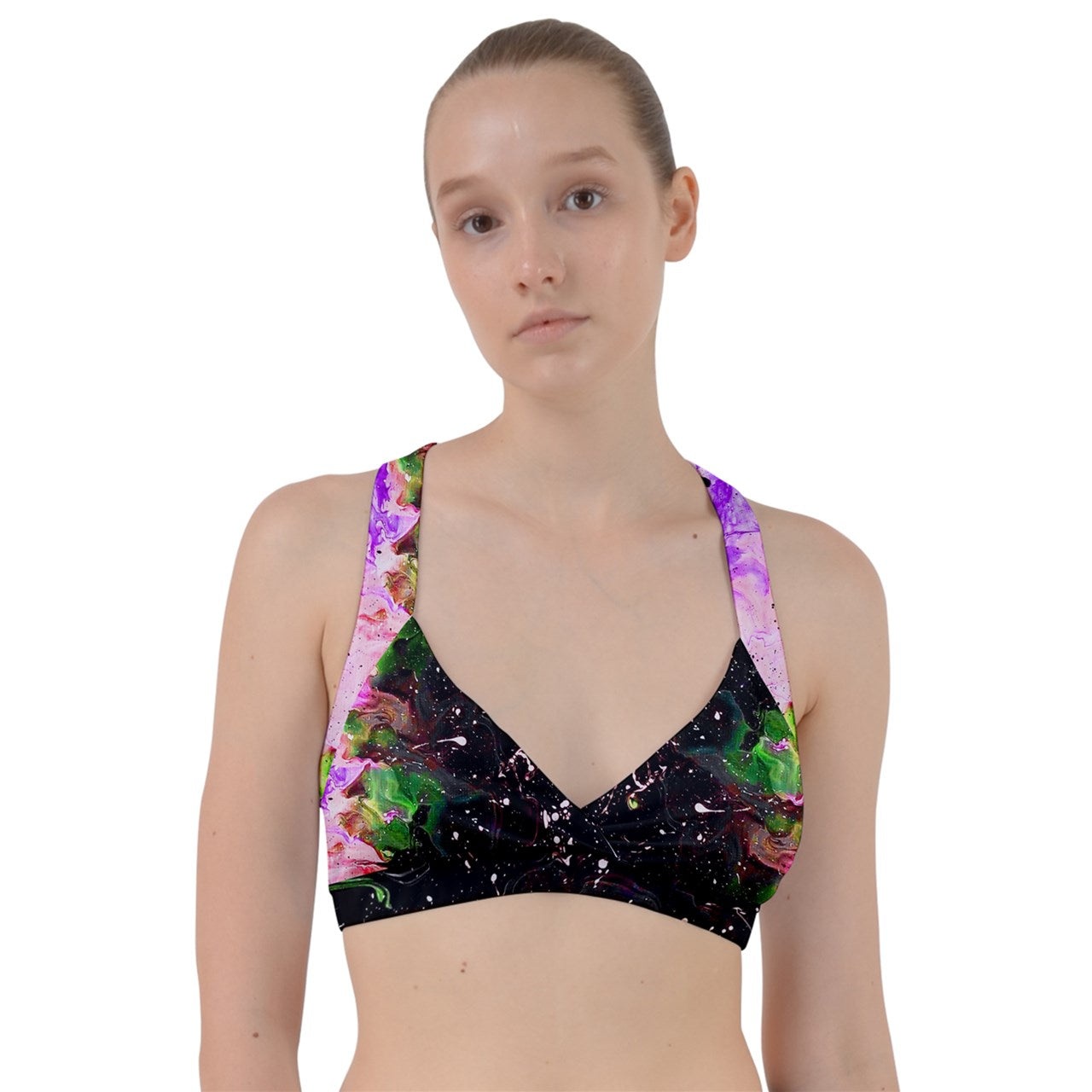 Galactic Fire Sweetheart Sports Bra