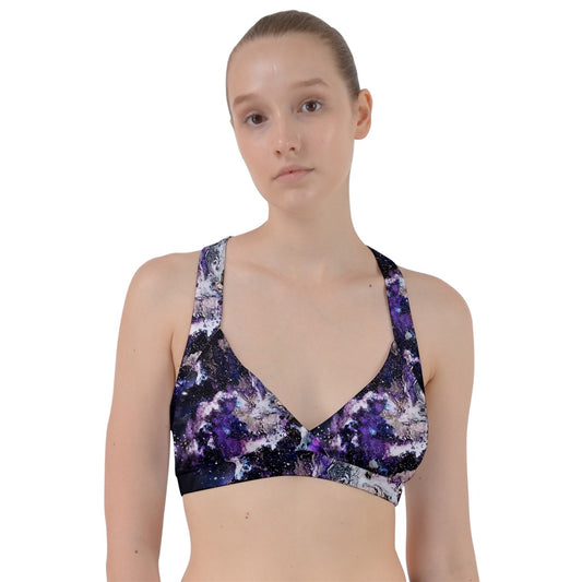 Purple/Blue Galaxy Sweetheart Sports Bra