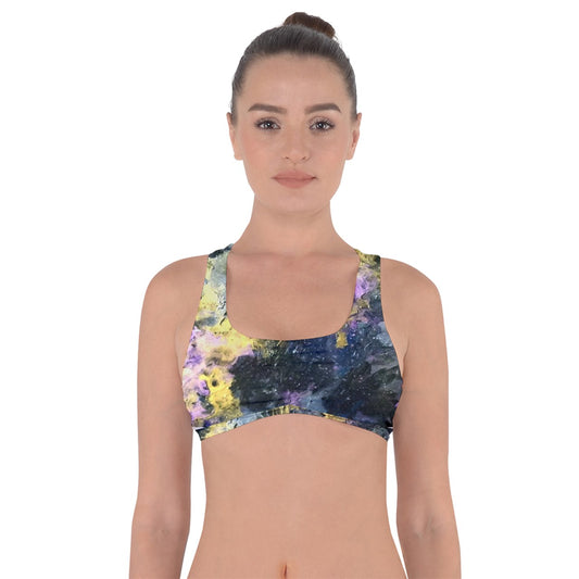 Golden Galaxy Got No Strings Sports Bra