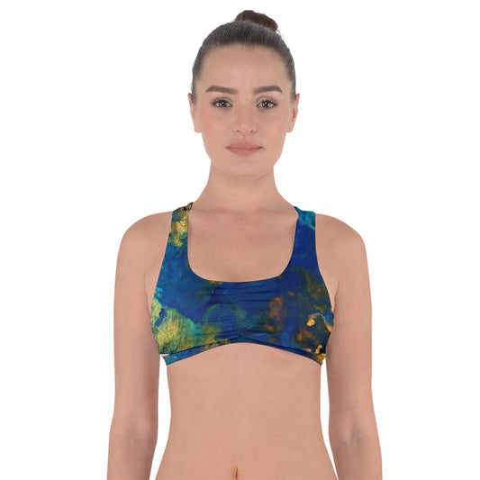 Galactic Atlantis Got No Strings Sports Bra