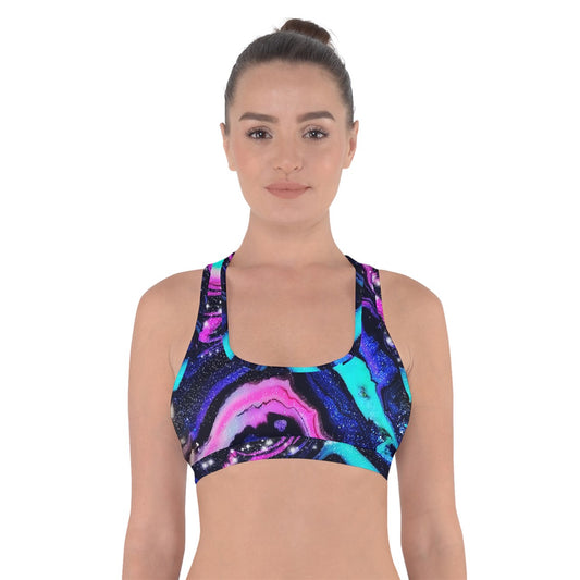 Galactic BeautyCross Back Sports Bra