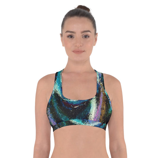 Galactic Sea Cross Back Sports Bra