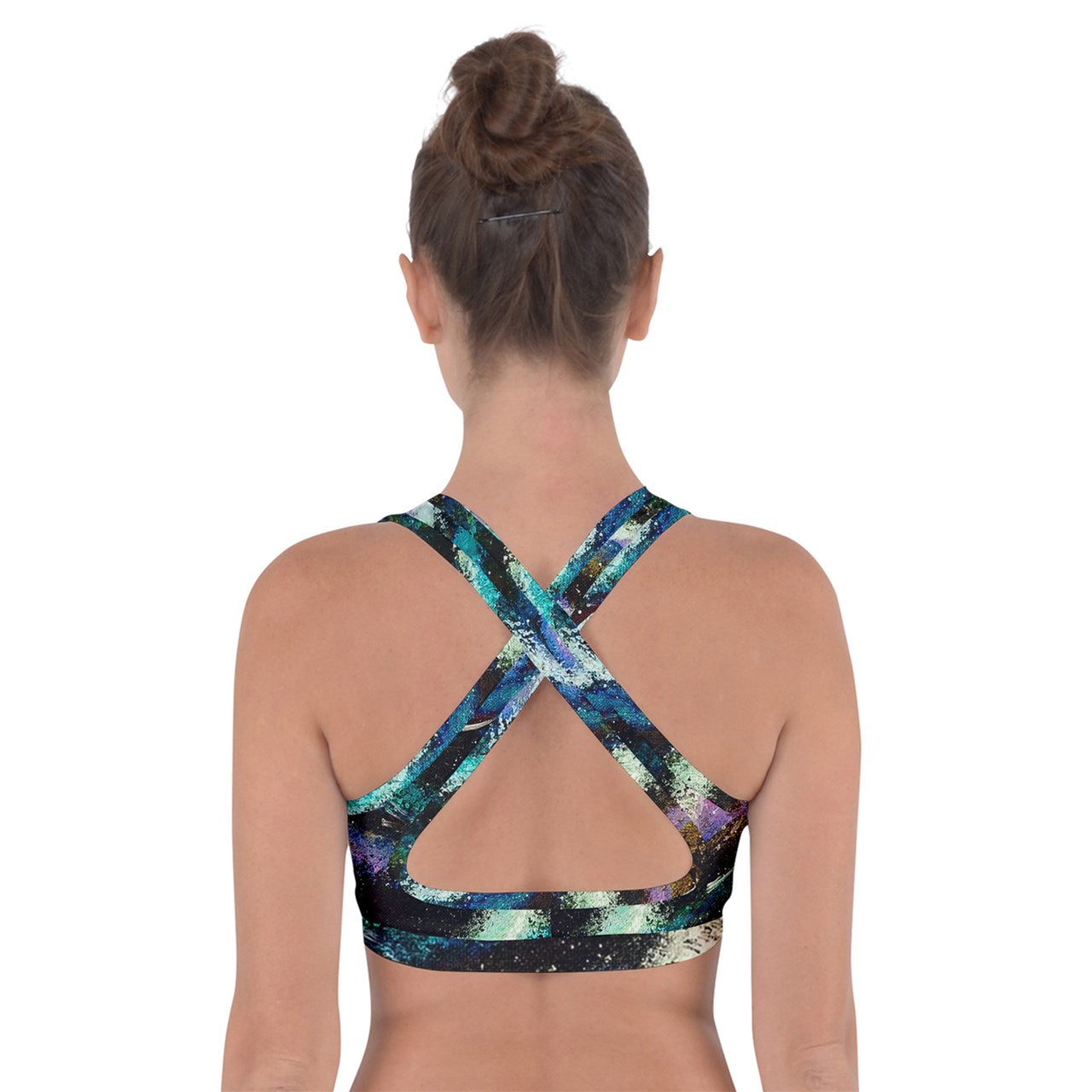 Galactic Sea Cross Back Sports Bra