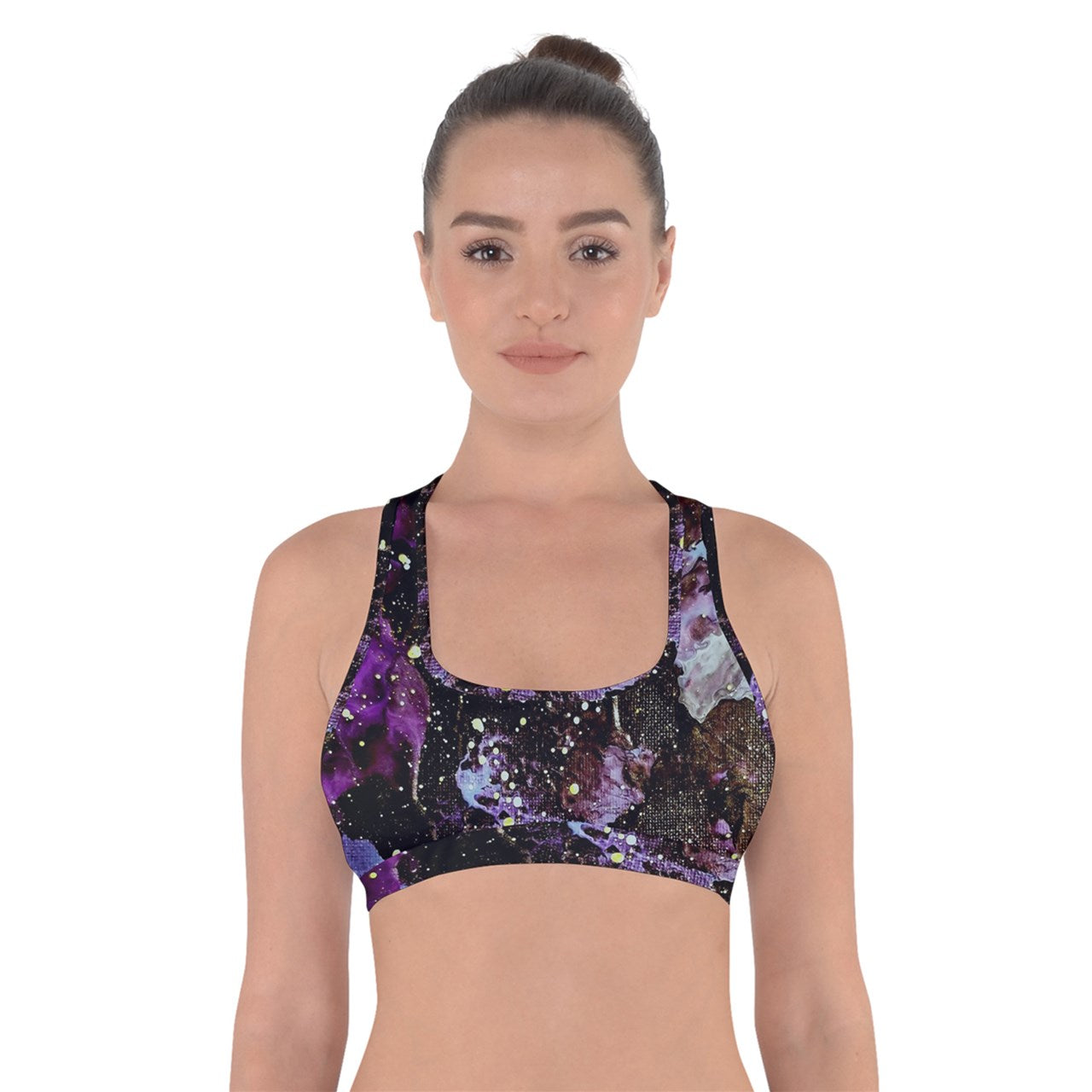 Galactic Storm Cross Back Sports Bra