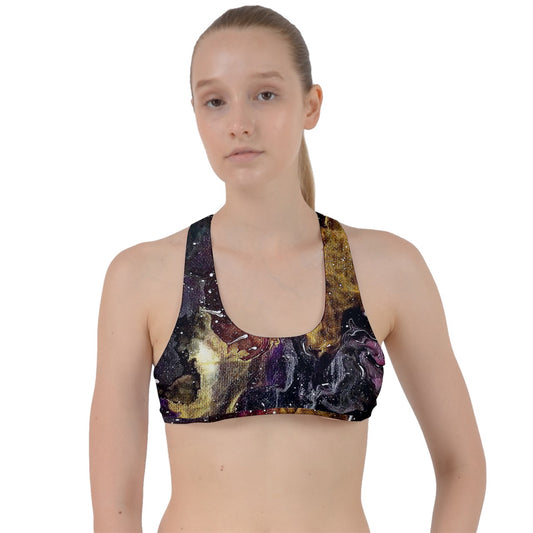 Galactic Clouds Criss Cross Racerback Sports Bra