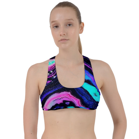 Galactic Beauty Criss Cross Racerback Sports Bra