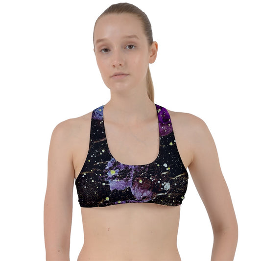 Galactic Storm Criss Cross Racerback Sports Bra