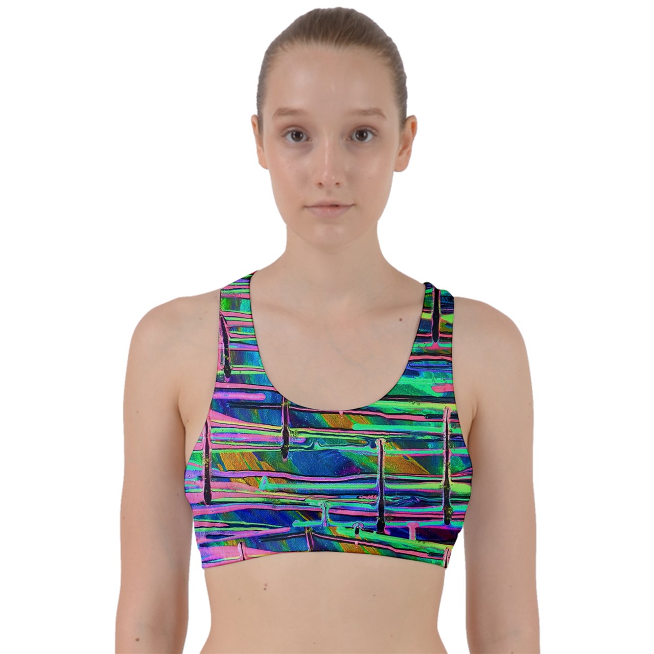 Drip Back Weave Sports Bra