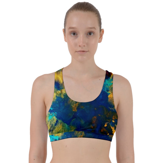 Galactic Atlantis Back Weave Sports Bra