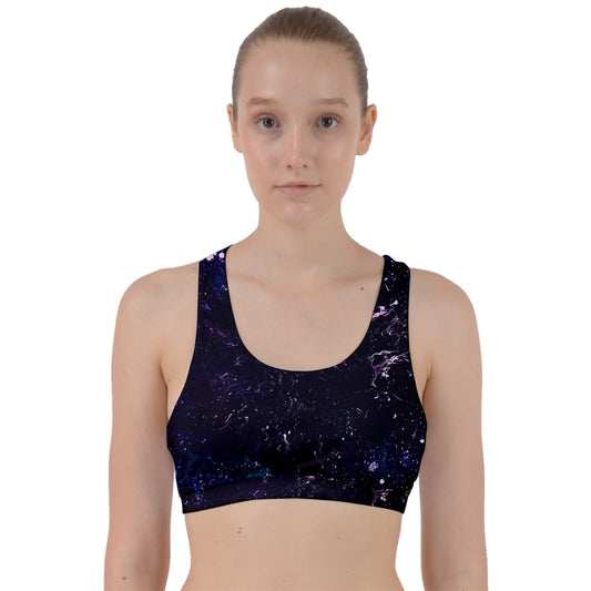 Galactic Darkness Back Weave Sports Bra