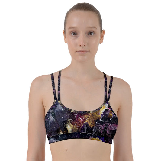 Galactic Clouds Line Them Up Sports Bra