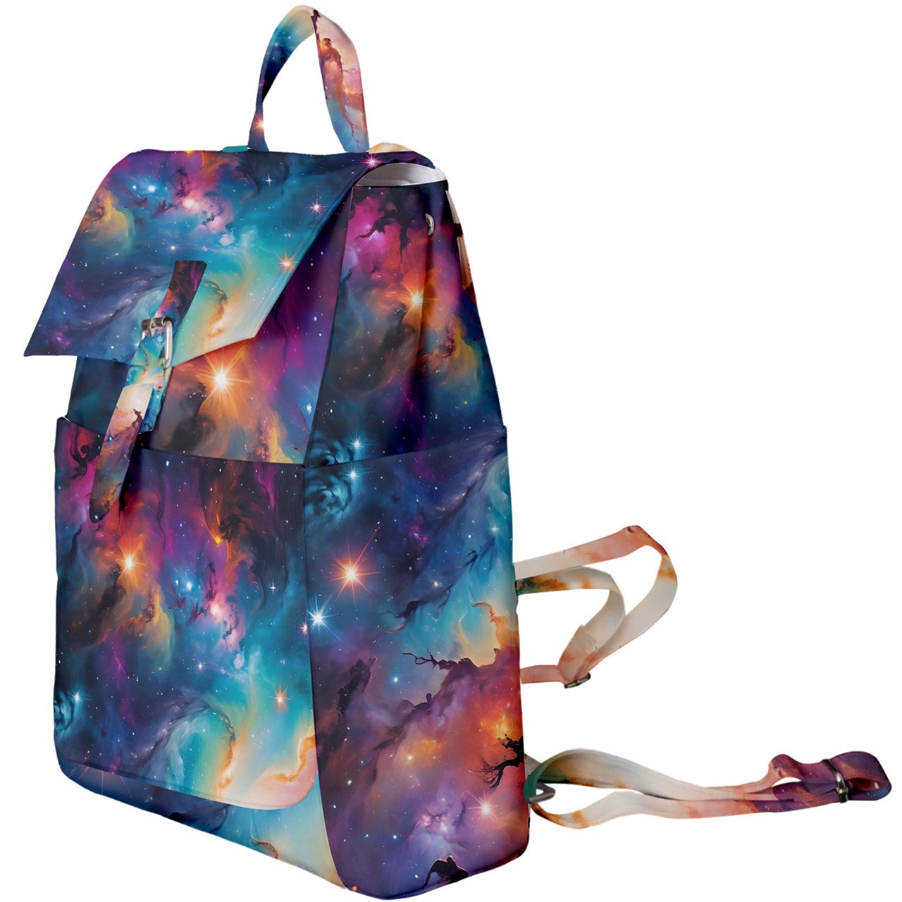 Rainbow Nebula Buckle Everyday Backpack