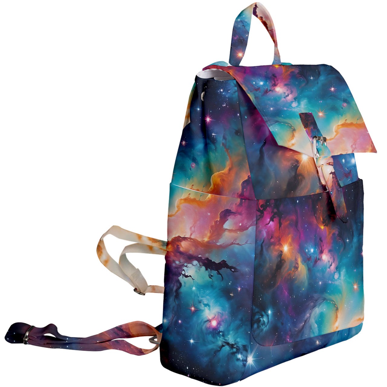 Rainbow Nebula Buckle Everyday Backpack