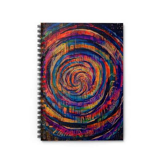 Sunset Whirlpool Spiral Notebook - Ruled Line
