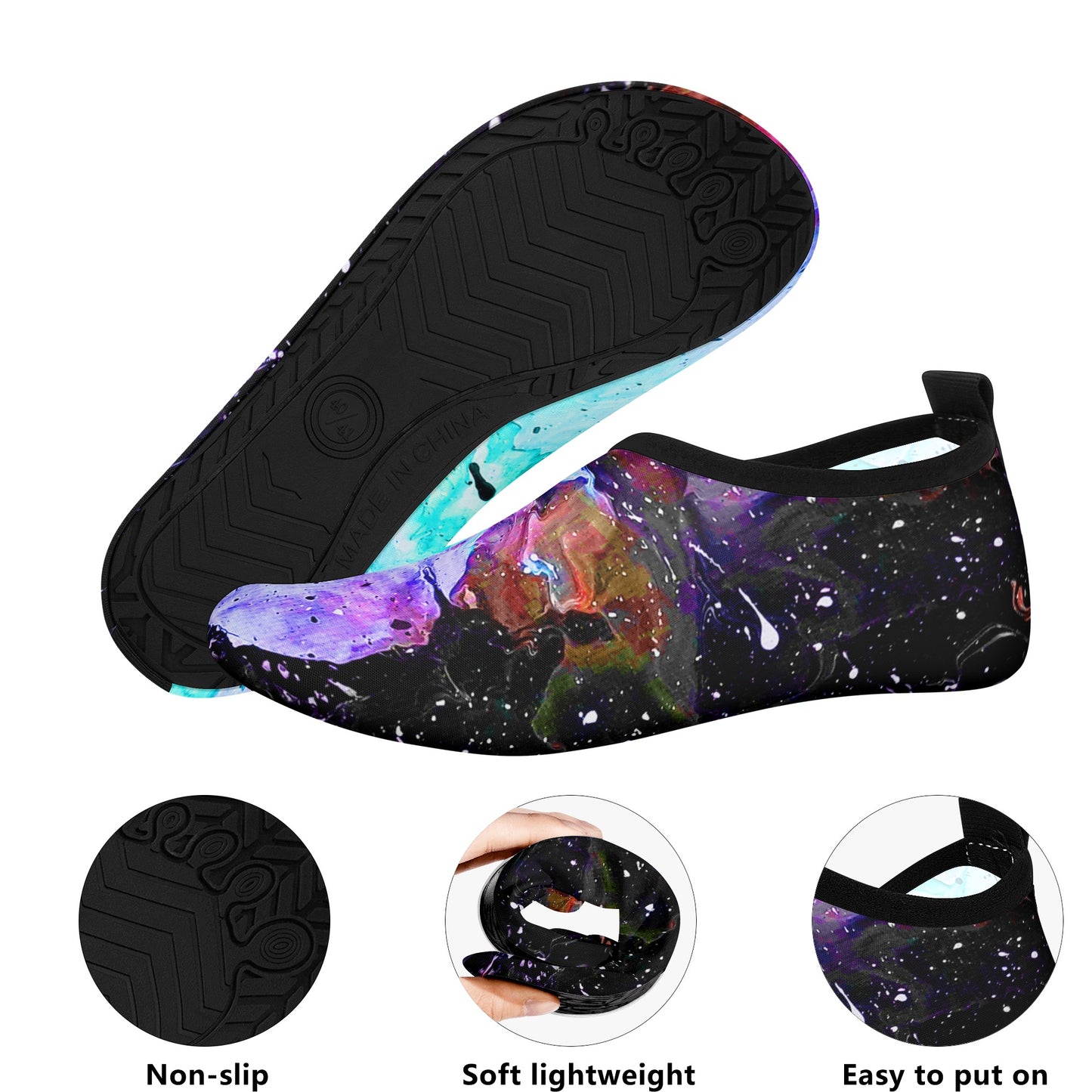 Galactic Fire Mens Water Sports Skin Shoes