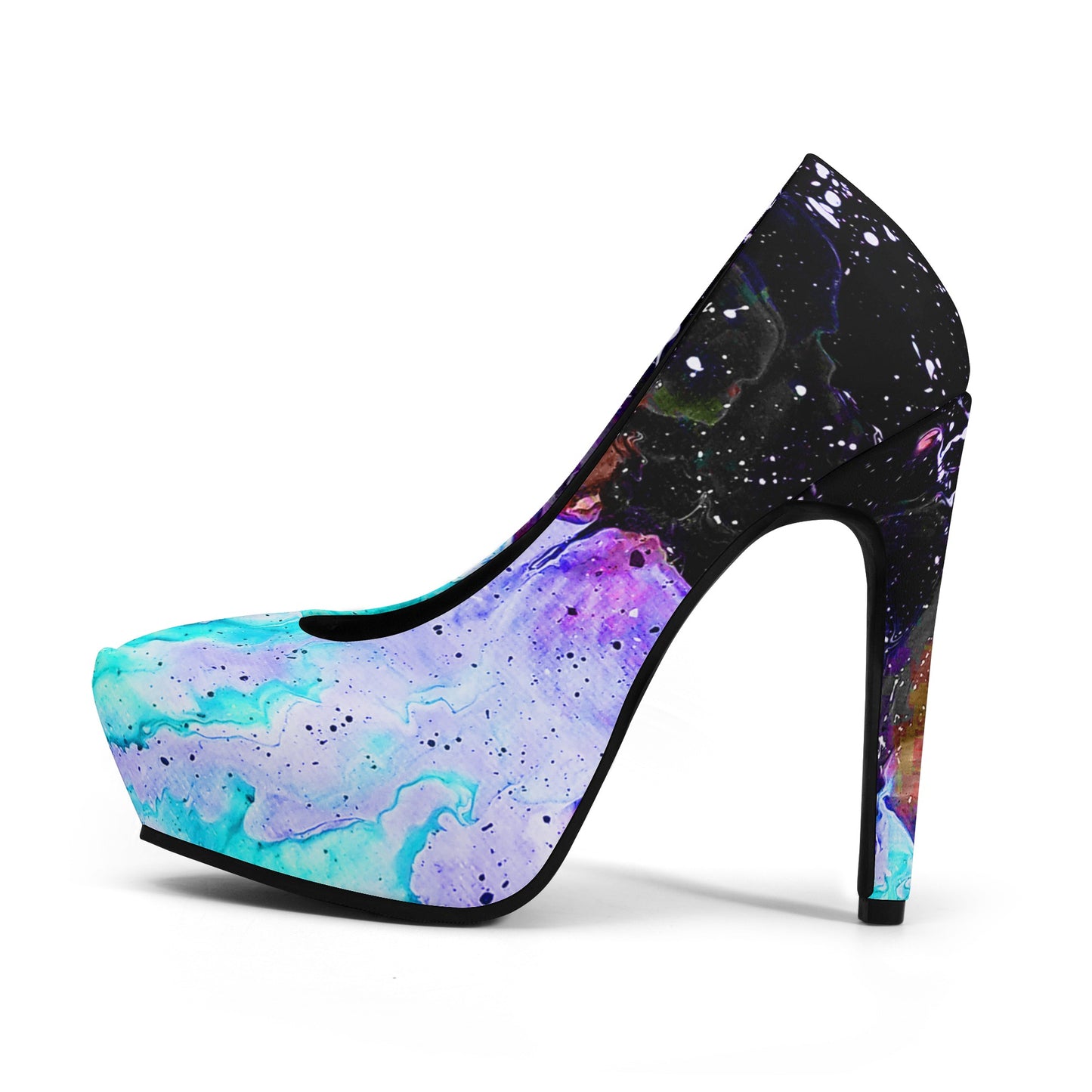 Galactic Fire Women Platform Pumps 5 Inch High Heels