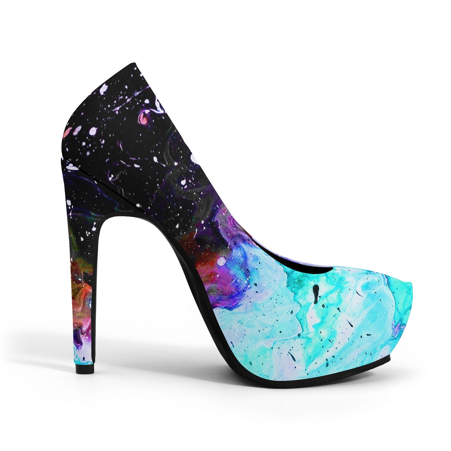 Galactic Fire Women Platform Pumps 5 Inch High Heels