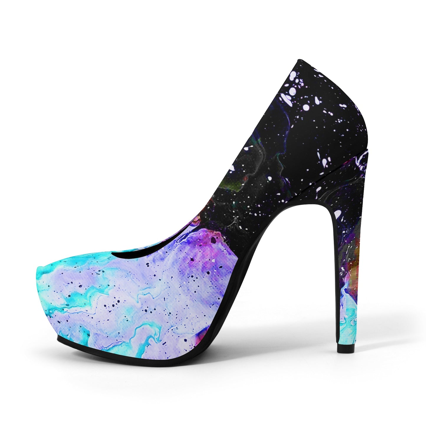 Galactic Fire Women Platform Pumps 5 Inch High Heels