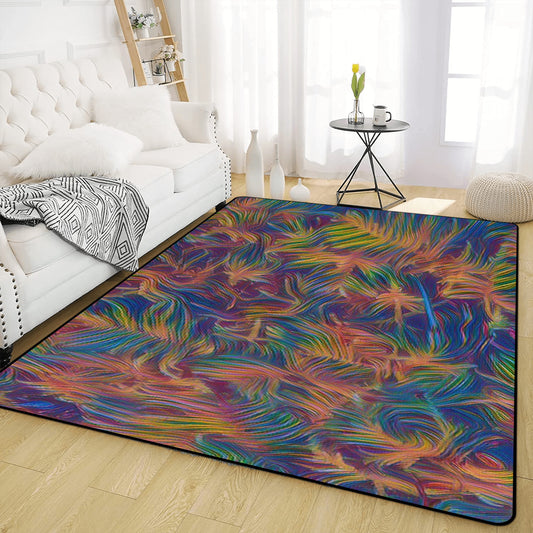 Colorful Whispers Living Room Carpet Rug